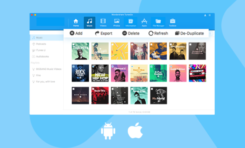Melhor software de transferência de música para iPod: Wondershare Tunesgo