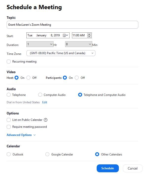 How to Set Up a Zoom Meeting in Advance