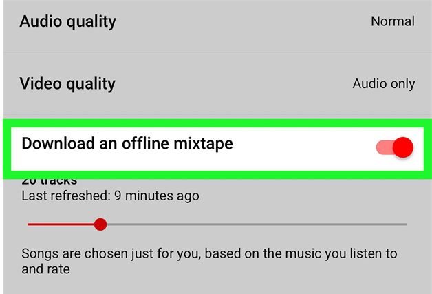 Adicionar música à mixtape offline usando o dispositivo iPhone