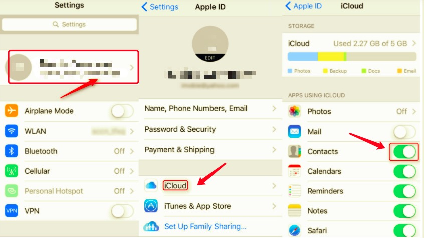 Sync Contacts Automatically between iDevices