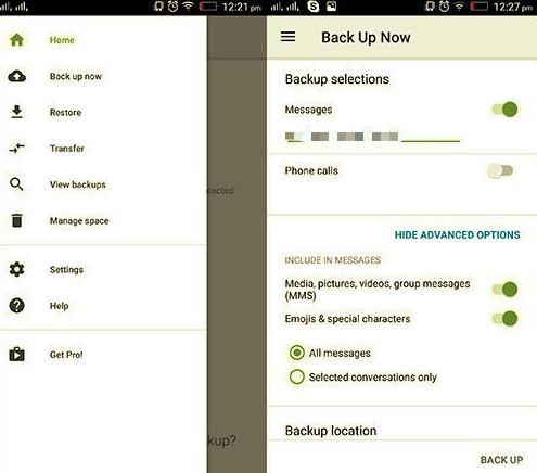 Transfer Text Messages from Android to Android Using SMS Backup and Restore