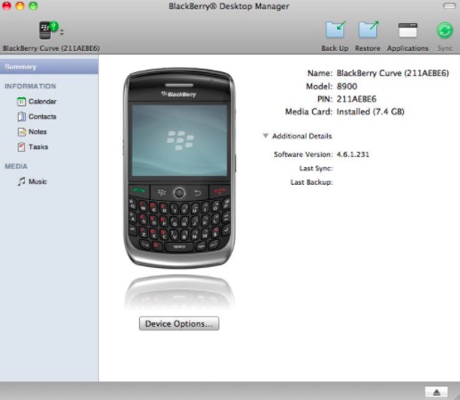 Blackberry 데스크탑 소프트웨어를 사용하여 연락처를 전송하는 방법