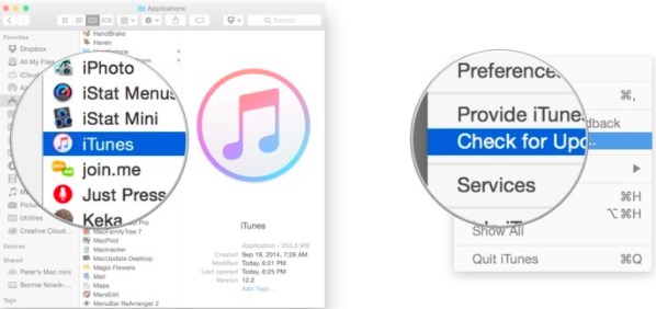 Uppdatera iTunes för att synkronisera musik till iPhone