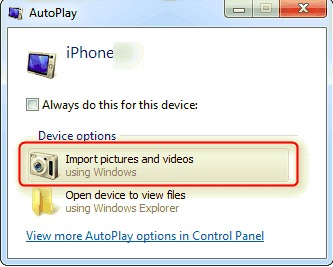 Transfer Photos from iPhone to Hard Drive Using Windows