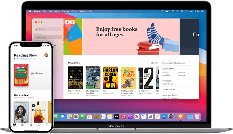Transfer Books from Android to iPhone X