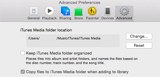 Library.xml 파일을 사용하여 PC에서 Mac으로 iTunes 전송