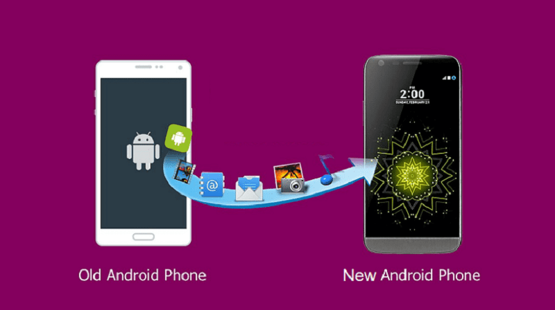 Transferência móvel do Android para o Android 2