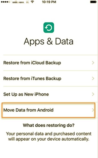 Move to iOS 앱을 사용하여 iPhone으로 사진 전송