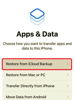 iCloud 백업을 통해 iPhone에서 iPhone으로 앱 전송