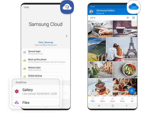 Överför Samsung-filer med Samsung Cloud