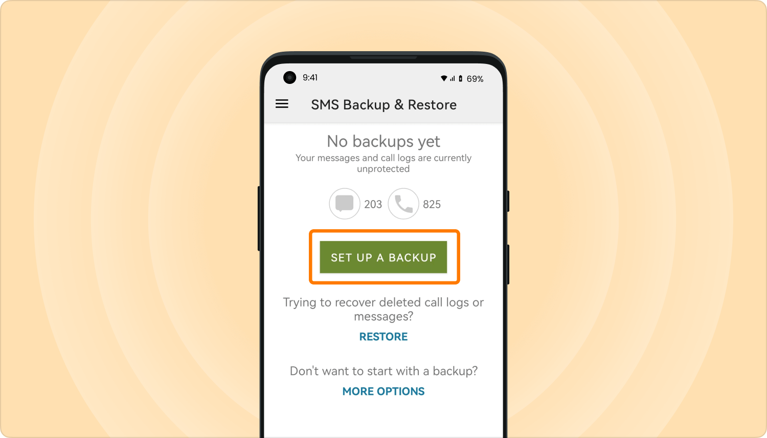 Transfer Android SMS by SMS Backup & Restore