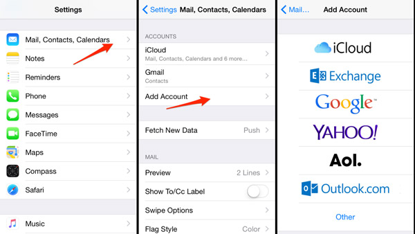 Överför anteckningar från iPhone till Android med Gmail