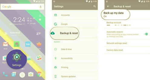 Transferir mensagens de texto do Android para o Android usando o Google Backup