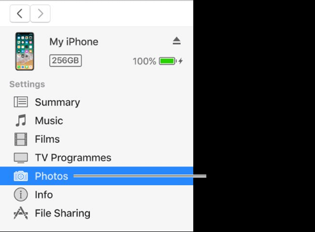 Transfer iPad Photos through iTunes