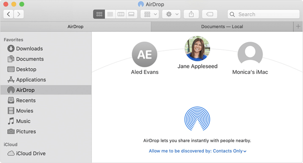 Transfer iPhone Files to Mac with Airdrop
