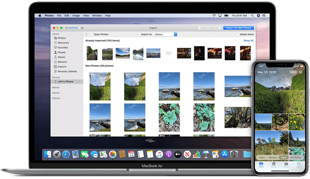 Transfer iPhone Photos by Photos App on Mac