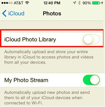 Överför foton från iPhone till hårddisk med iCloud Photo Library