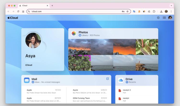 iCloud 사진 액세스