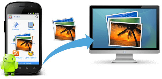 Transferencia de imágenes del dispositivo Android a la PC