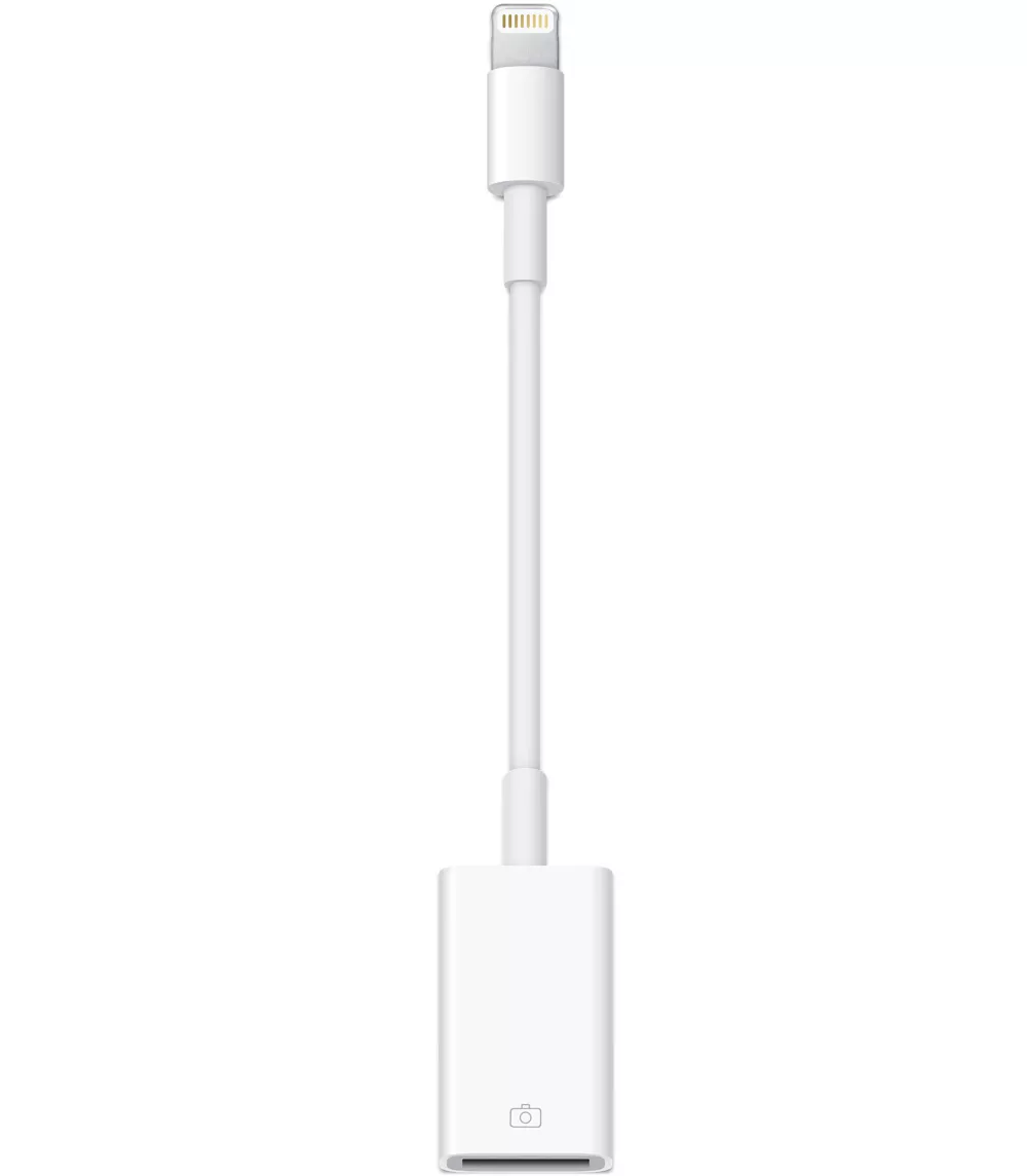 Apple Lightning-to-USB 카메라 어댑터를 사용하여 카메라에서 휴대폰으로 사진 전송