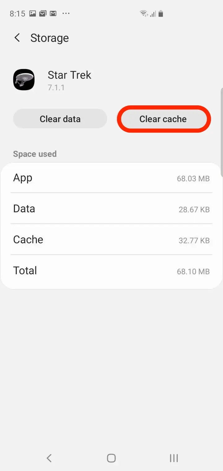 Empty Trash on Samsung Phone: Clear Cache