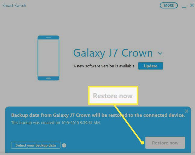 Restore Secure Folder on Samsung via Samsung Smart Switch