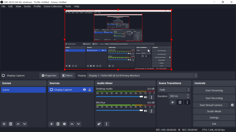 Record ESPN Using OBS Studio