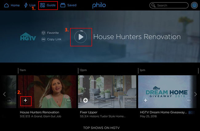 Record on Philo Using Cloud DVR Feature