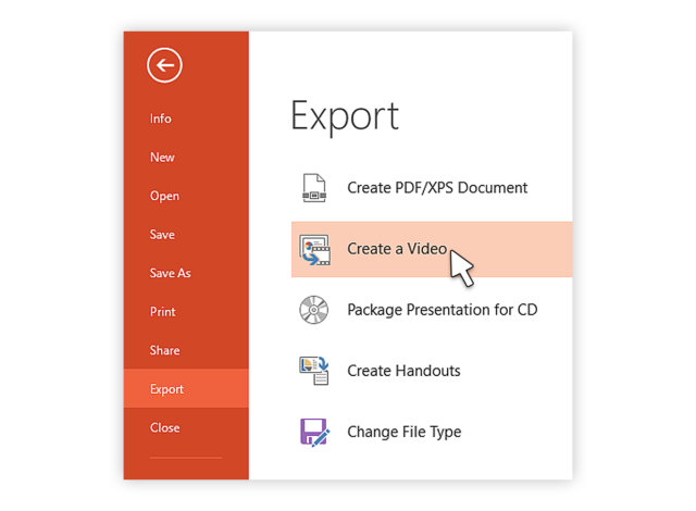 Make your PowerPoint onto a Video