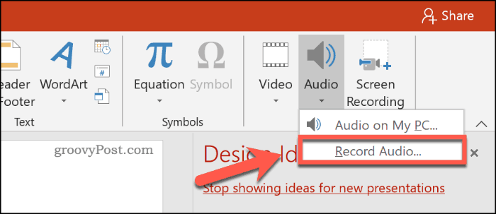 Record PowerPoint with Audio (Direct Method)