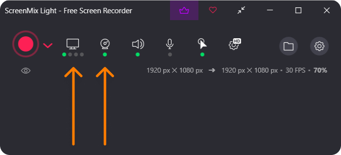 Lightweight Screen Recorder - ScreenMix Light