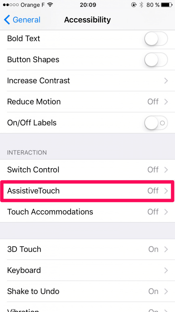 Record on Snapchat without Holding the Button - Using the Feature of iOS "Gesture Option"