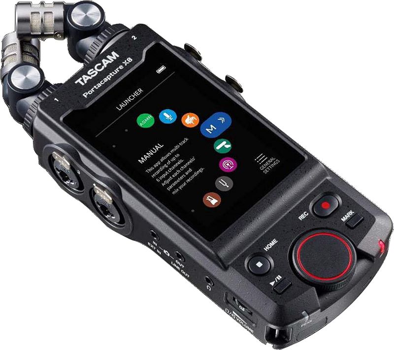 Gravador de voz Tascam Portacapture X8 para palestra