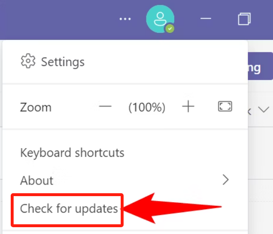 Update Microsoft Teams to Fix the Greyed Out Issue