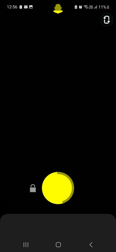 Record Snapchat without Holding the Button - Utilizing the Lock Icon