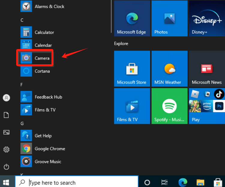 Record Webcam on Windows 10 Using Built-in Camera