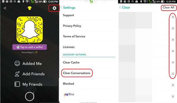 How to Delete All Snapchat Conversation on iPhone Manually