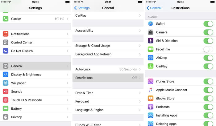 Disable Restrictions On Iphone