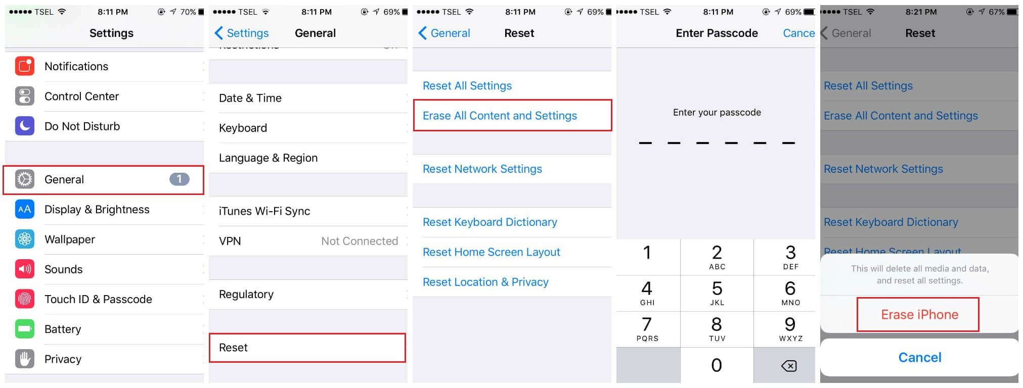 borrar dispositivo ios