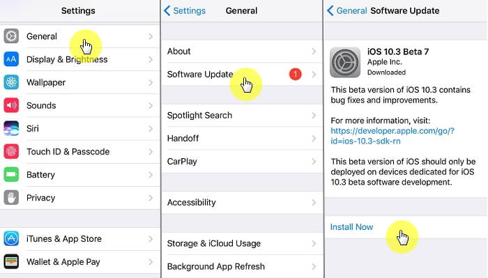 Atualize o dispositivo iOS para corrigir problema de gravação de tela sem som