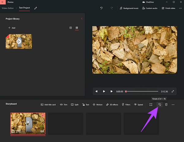 Using Photos App to Rotate Video on Windows 10