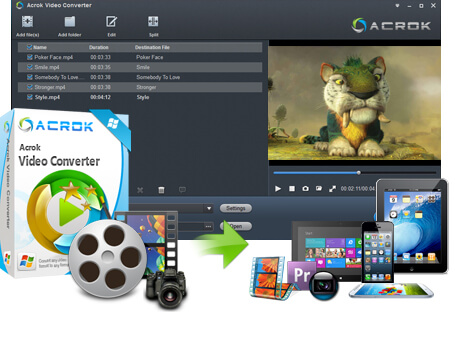 Använd Acrok Video Converter Ultimate för att konvertera 4K till 1080P