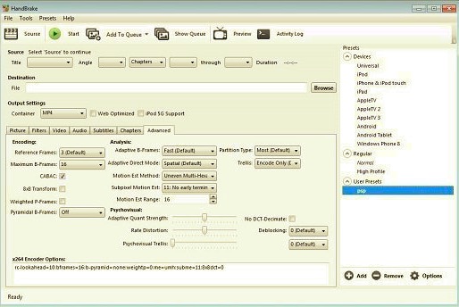 Converter M4V para MKV usando o Handbrake