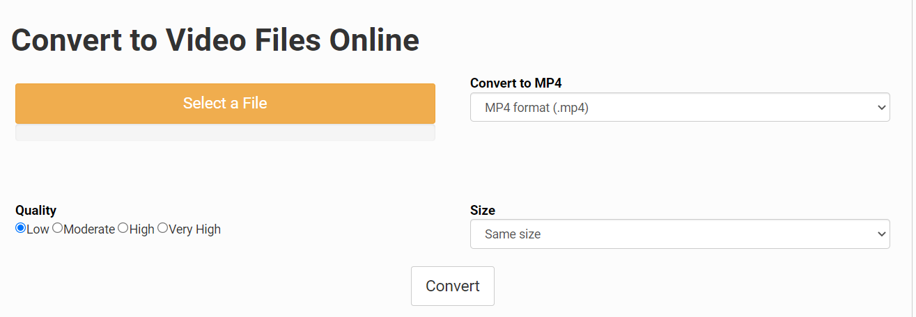 Use a conversão de arquivos para converter DVD para MP4