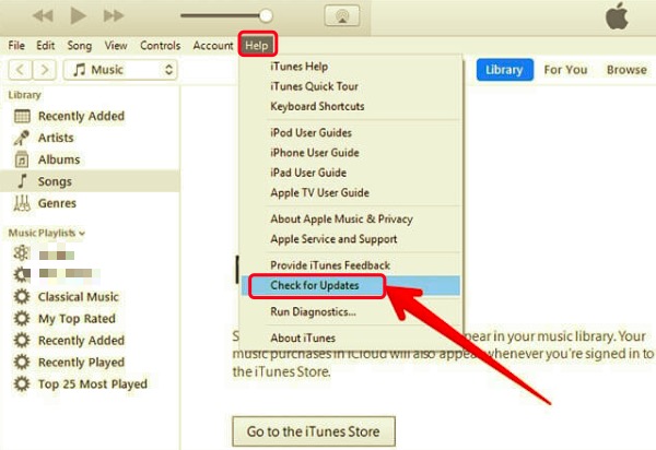 Uppdatera iTunes för att åtgärda problemet med att iTunes-filmen inte laddas ner