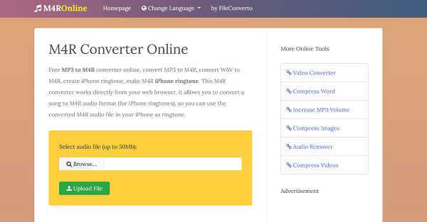 How to Convert MP3 to M4R Using M4ROnline.com