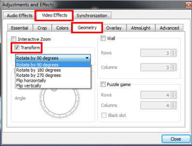 Using VLC to Rotate Video on Windows 10