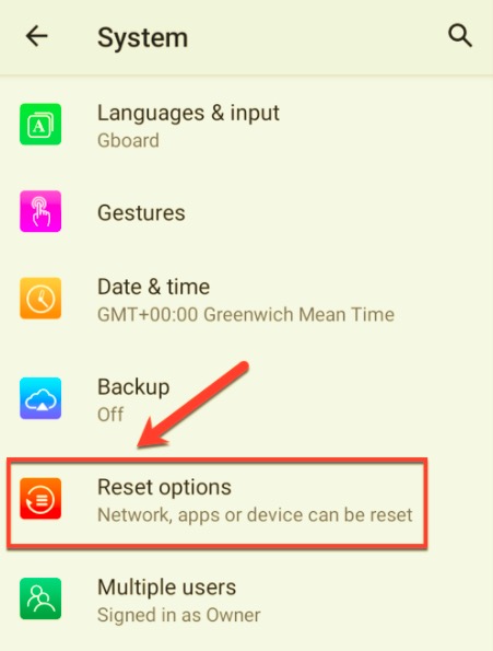 Reset Android Network Settings to Fix WhatsApp Voice or Video Call No Sound