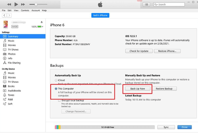 Fix iPad is Disabled: First Backup Your iPhone