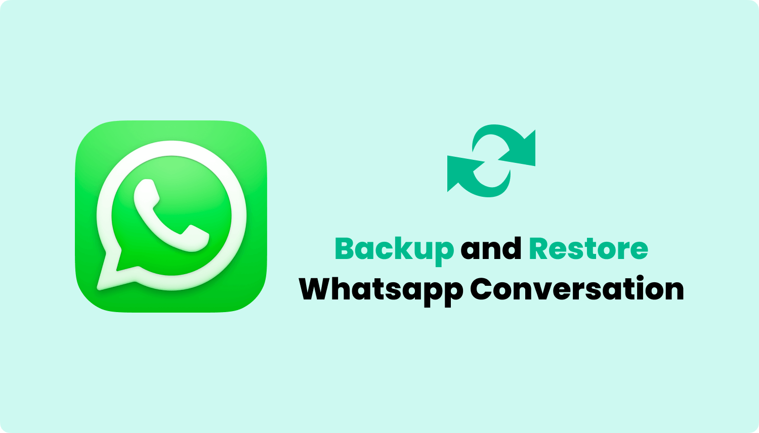 백업 및 복원 Whatsapp 채팅